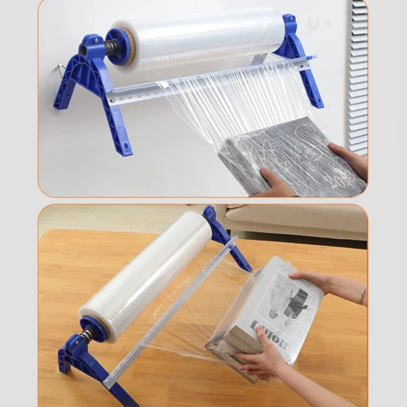 50cm Wrapping Film Packaging Machine Cling Film Commercial Desktop Durable Wall Mounted Cutter Manual Support Packing Machine