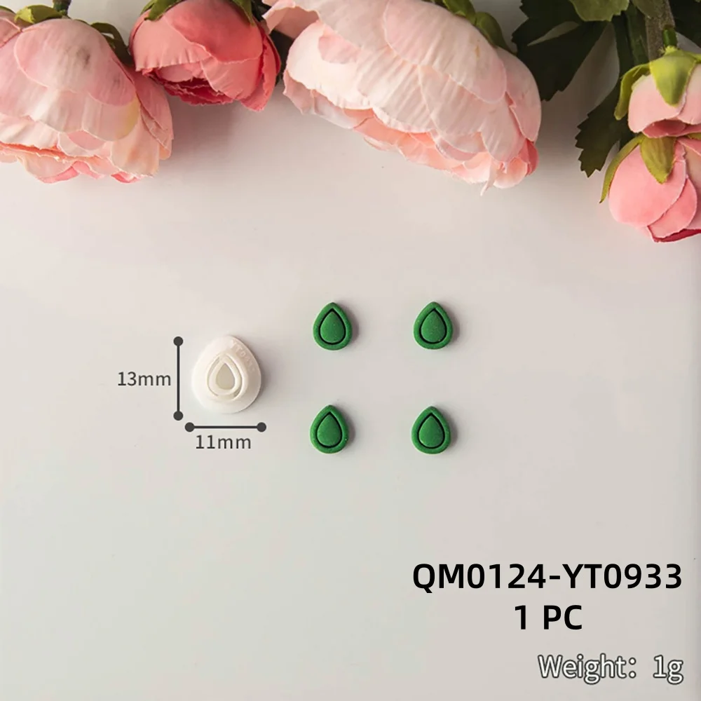 1pc Mini Ohrringe Geometrische Linien Quadrat Kreise Polymer Clay Schneider Ohrring Anhänger Schmuck Weiche Keramik Ton Schneiden Werkzeuge – Detail 8