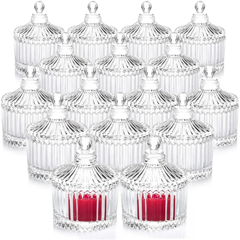 Set Di 3 Portacandele In Vetro Satinato Con Vassoio Curvo E Ciottoli Decorativi - Per Lumini LED O Cera, Decorazione Zen - 3