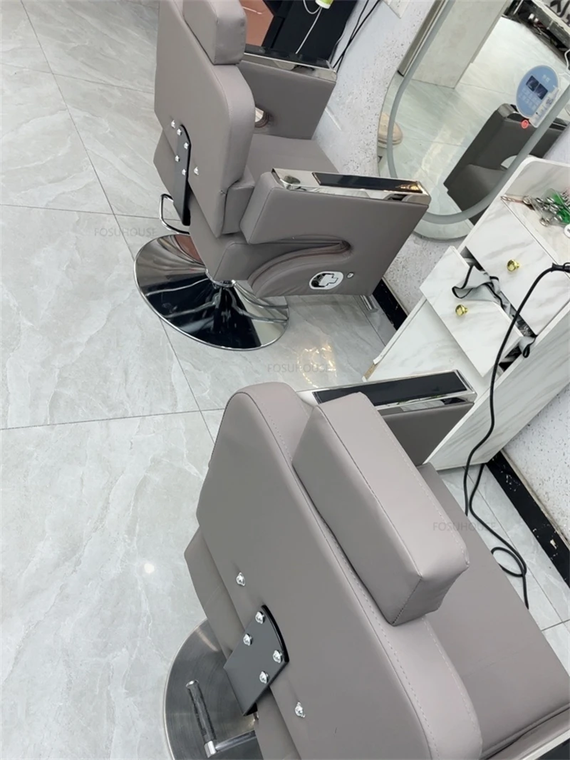 Description Picture 5 of itemHairdressing Chairs Can Put Down Barber Chairs Hair Salon Professional Barber Chair Recliner Lift Swivel Chair salon Furniture Z