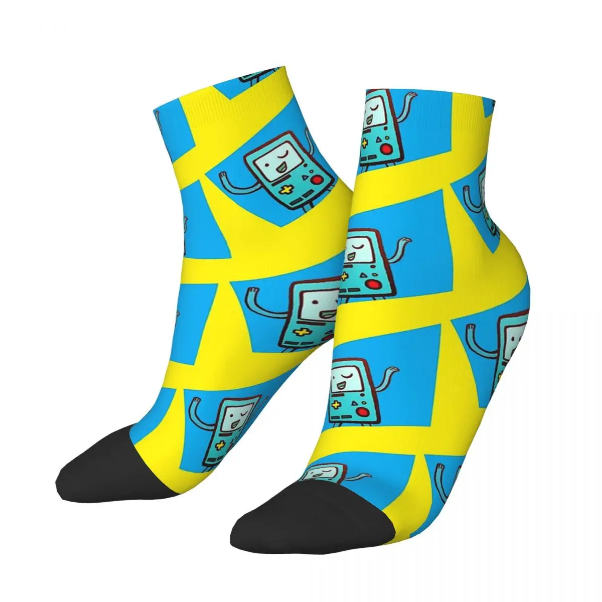 

Posing In Abstract Shapes BMO Game Kawaii Socks Hiking Cartoon Pattern Socks