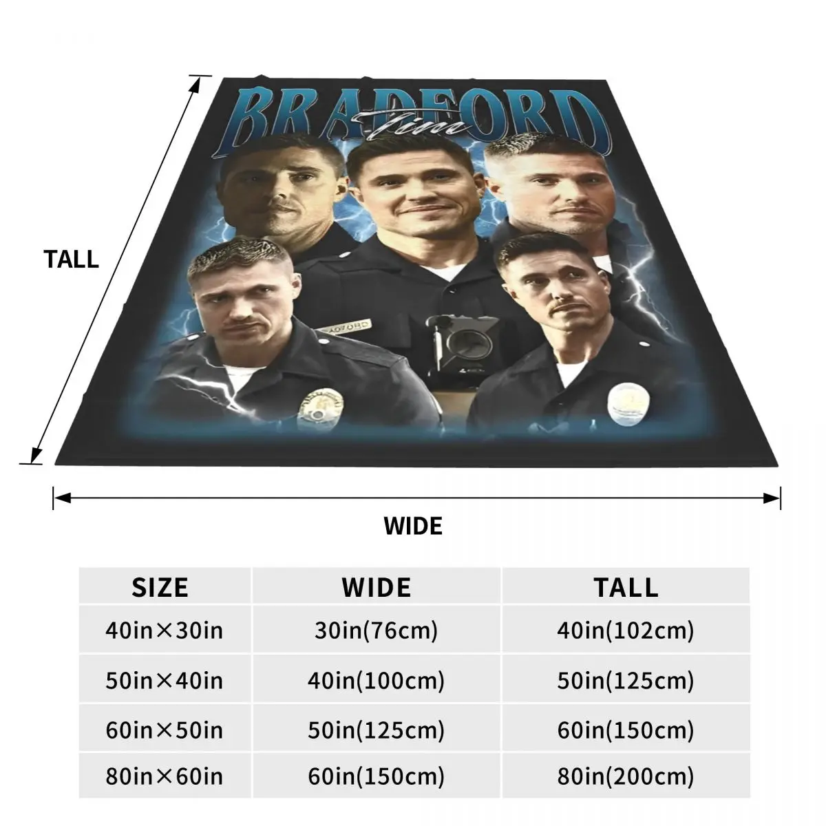 Super Warm Blanket Airplane Travel Tim Bradford Throw Blanket TV Series Flannel Bedspread For Outdoor Comfortable Sofa Bed Cover 6