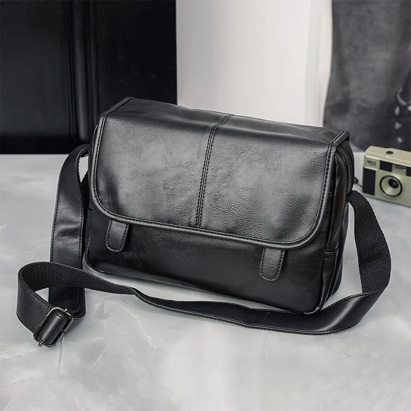 Bandolera De Cuero Para Hombre Bolso Crossbody Lujo Moderno