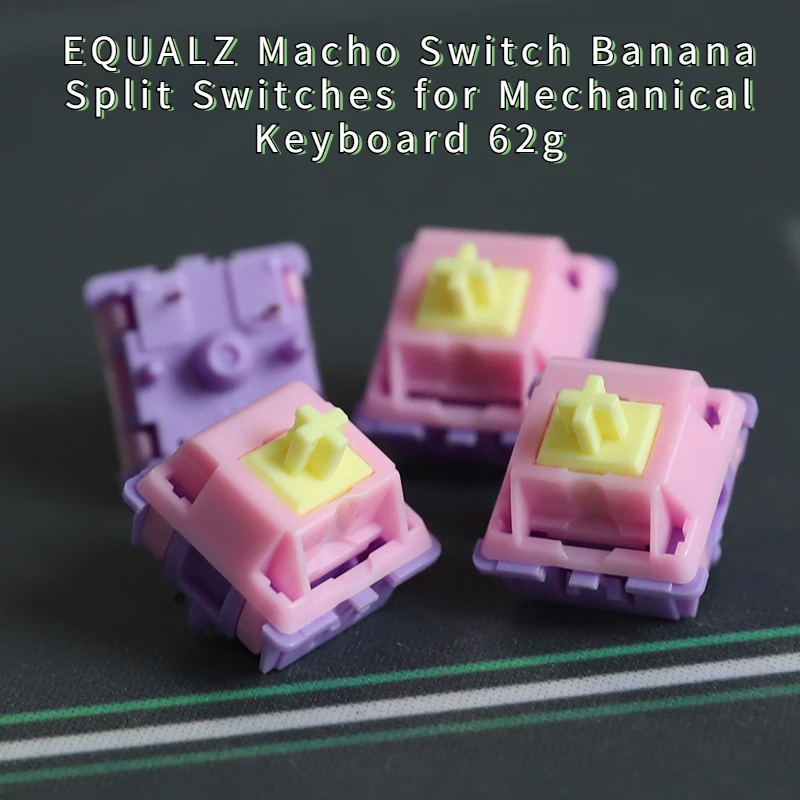 90 PCS EQUALZ Banana Split 62g Linear Keyboard Switches www.lagoagrio