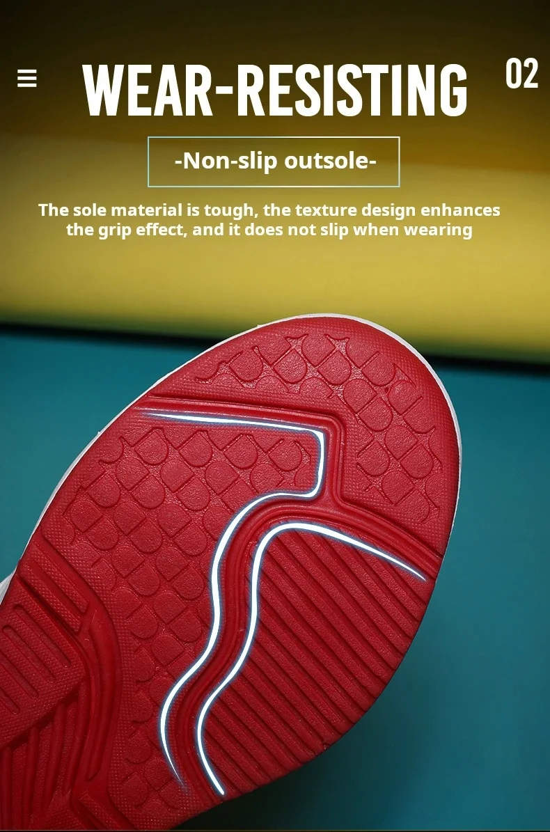 Description Picture 5 of itemBoys Basketball Shoes Kids Sneakers Soft Sole Tennis Kid Sport Shoes Outdoor Non-Slip Trainer Kid Shoes Sportschuhe Kinder