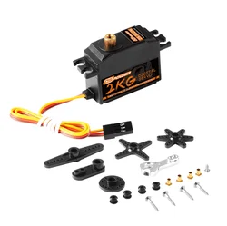 High - Performance 25G Digital Metal Gear Waterproof Servo for RC Vehicles and Aircraft (2KG Metal with Arm)