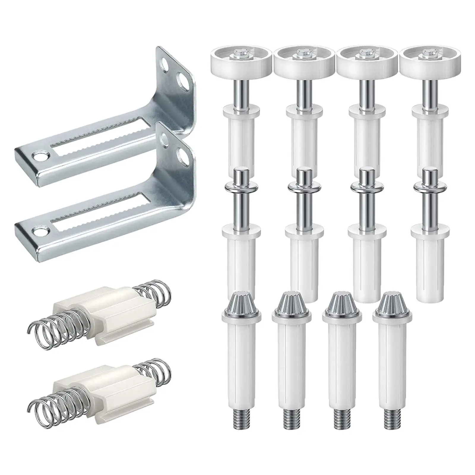 16Pcs Bifold Door Hardware Kit Bifold Door Bottom Pivot Metal Pivot Pin Closet