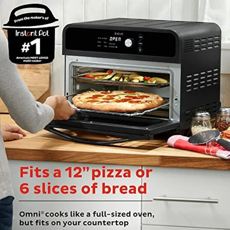 Air Fryer Toaster Oven Combo, 14-in-1 Functions, Fits a 12 Pizza, 6 Slices  of Bread