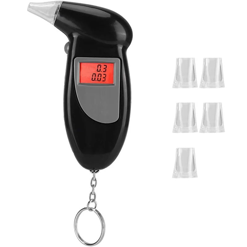 Portable Digital Display Alcohol Detector Breathalyzer Police Alcotester Backlight LCD Display breathlyzer alcohol tester alcohol tester breath alcohol tester