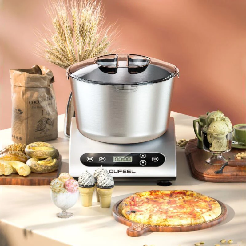 5l Electric Dough Kneader Kitchen Food Stand Mixer Blender Quiet Motor