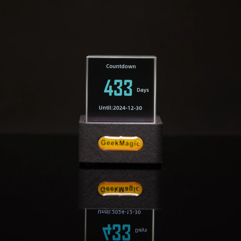 GeekMagic Mini Crystal Display Weather Forecast Gadget with WiFi Desktop  Clock Station,Transparent Small TV for Game Decoration - AliExpress