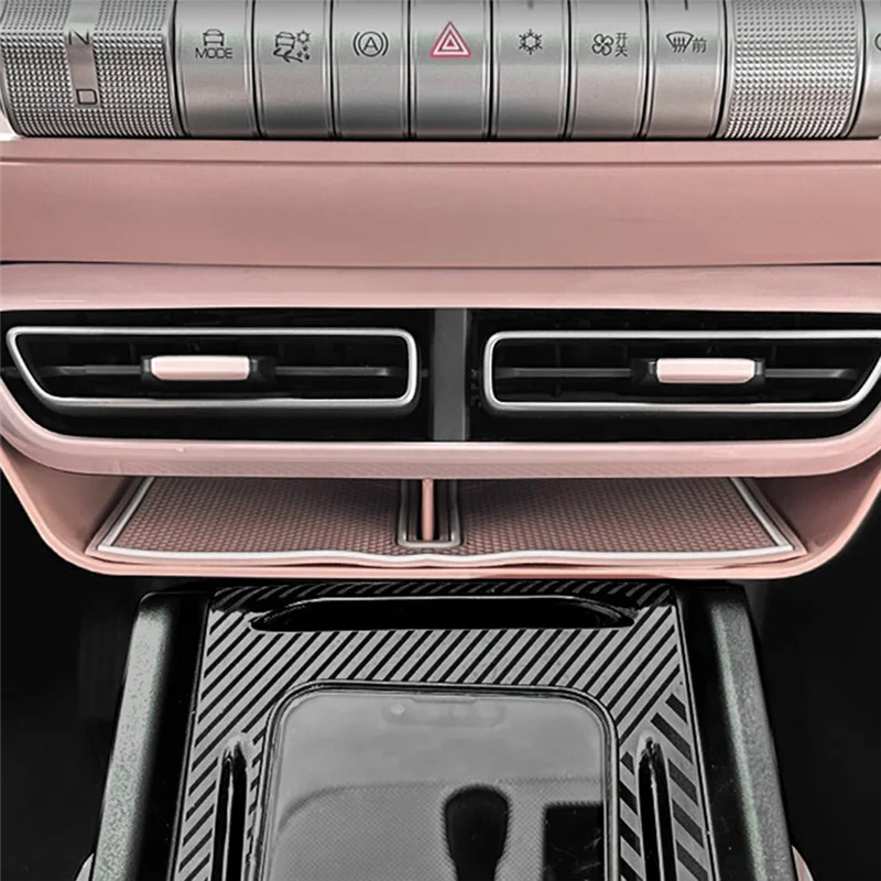 BYD Dolphin Mini / BYD Seagull-A28K 용 센터 제어 보관함 에어컨 벤트 주최자 아래 핑크 자동차