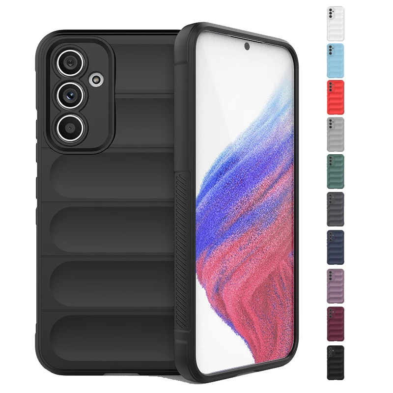Per Samsung A54 5G Custodia Cover Samsung Galaxy A54 5G Capas New Back Antiurto Soft Tpu Lens Protettivo Per Fundas Samsung A54 5G
