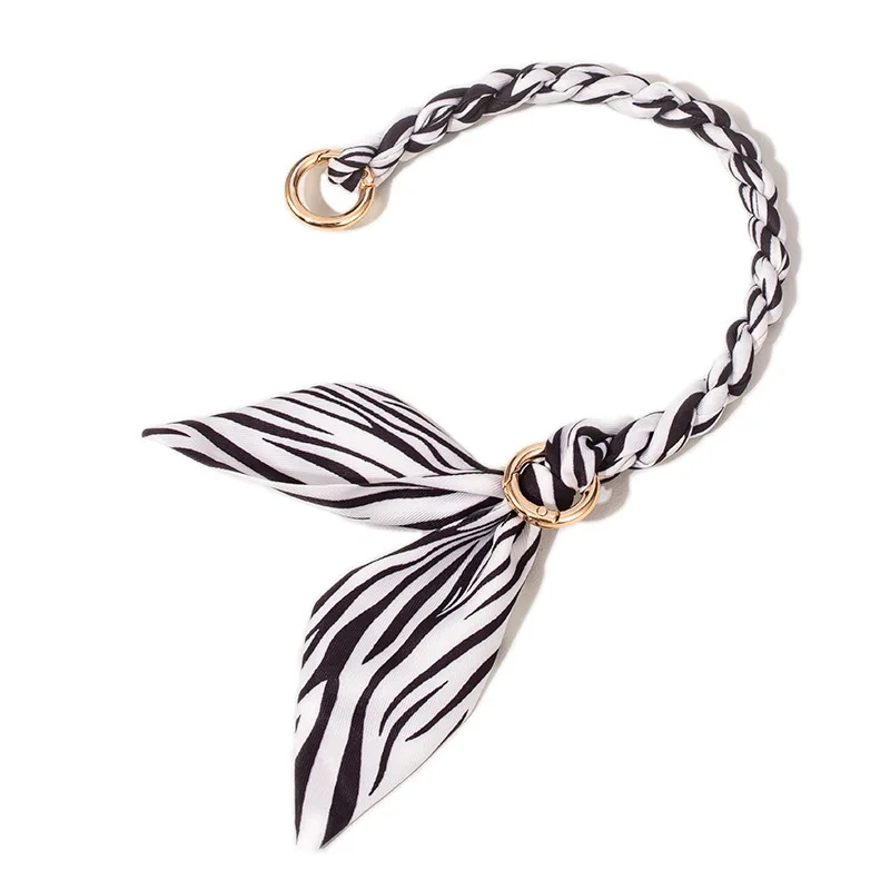Fashion Bag Chain Accessories - Silk Scarf & Woven Replacement Straps, Adjustable Handbag Hanging Chains