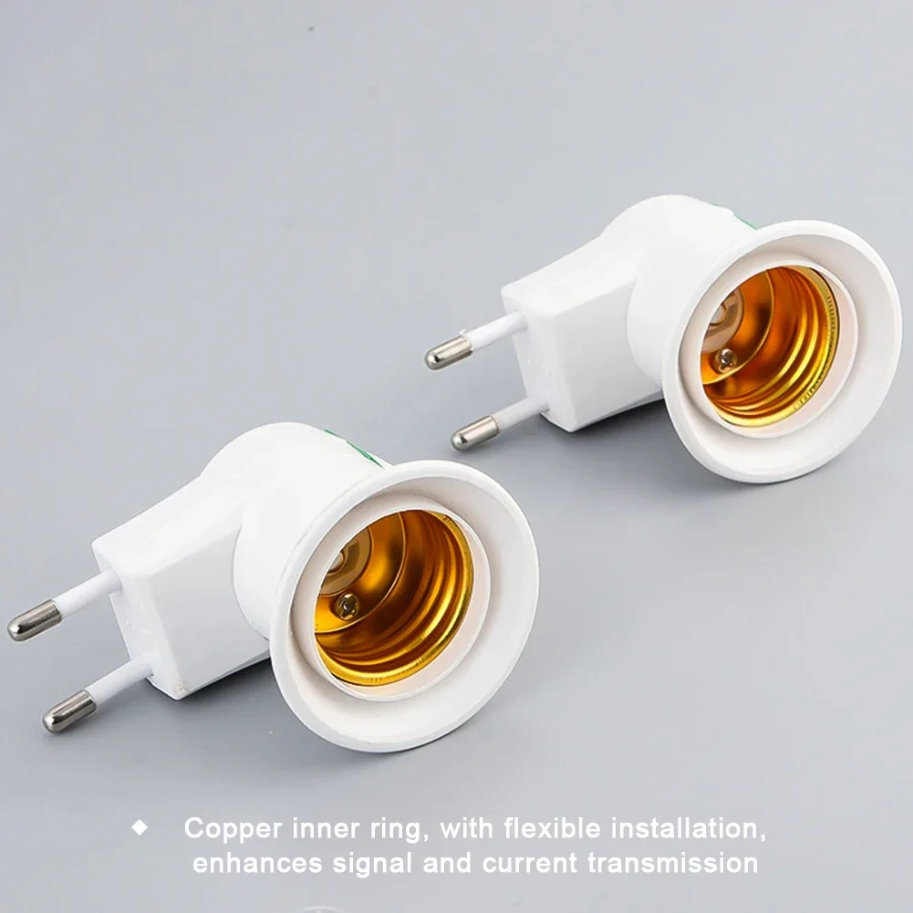 ON/OFF Switch E27 Light Bulbs Socket Holder Standard Screw-in Base EU US Plug Adapter Outlet Converter Lamp