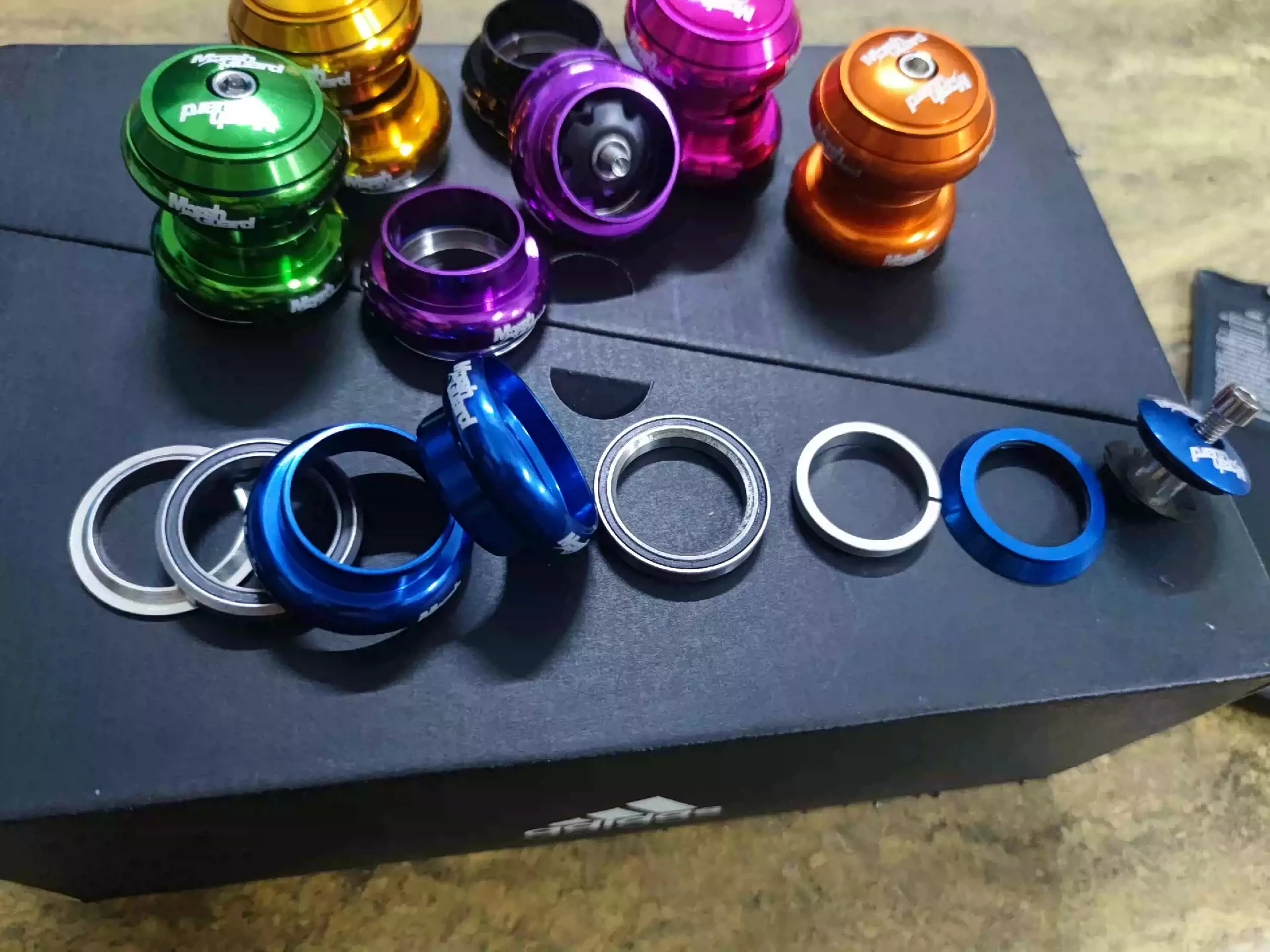 MTB Rennrad BMX Headset 34 MM CNC 28,6mm Gerade Rohr Fahrrad Gabel Fahrrad Vorbau Interne Lenkung 2 Lager versiegelt Top Kappe Abdeckung – Detail 3