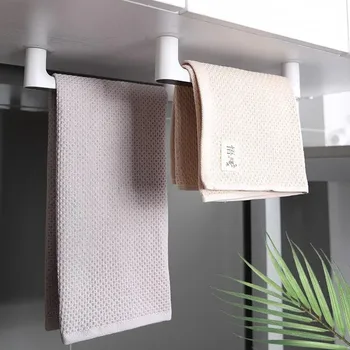 Kitchen Paper Holder Towel Hanger Rack Bar Cabinet Rag Hanging Holder Bathroom Organizer Shelf Toilet Paper Holder 1