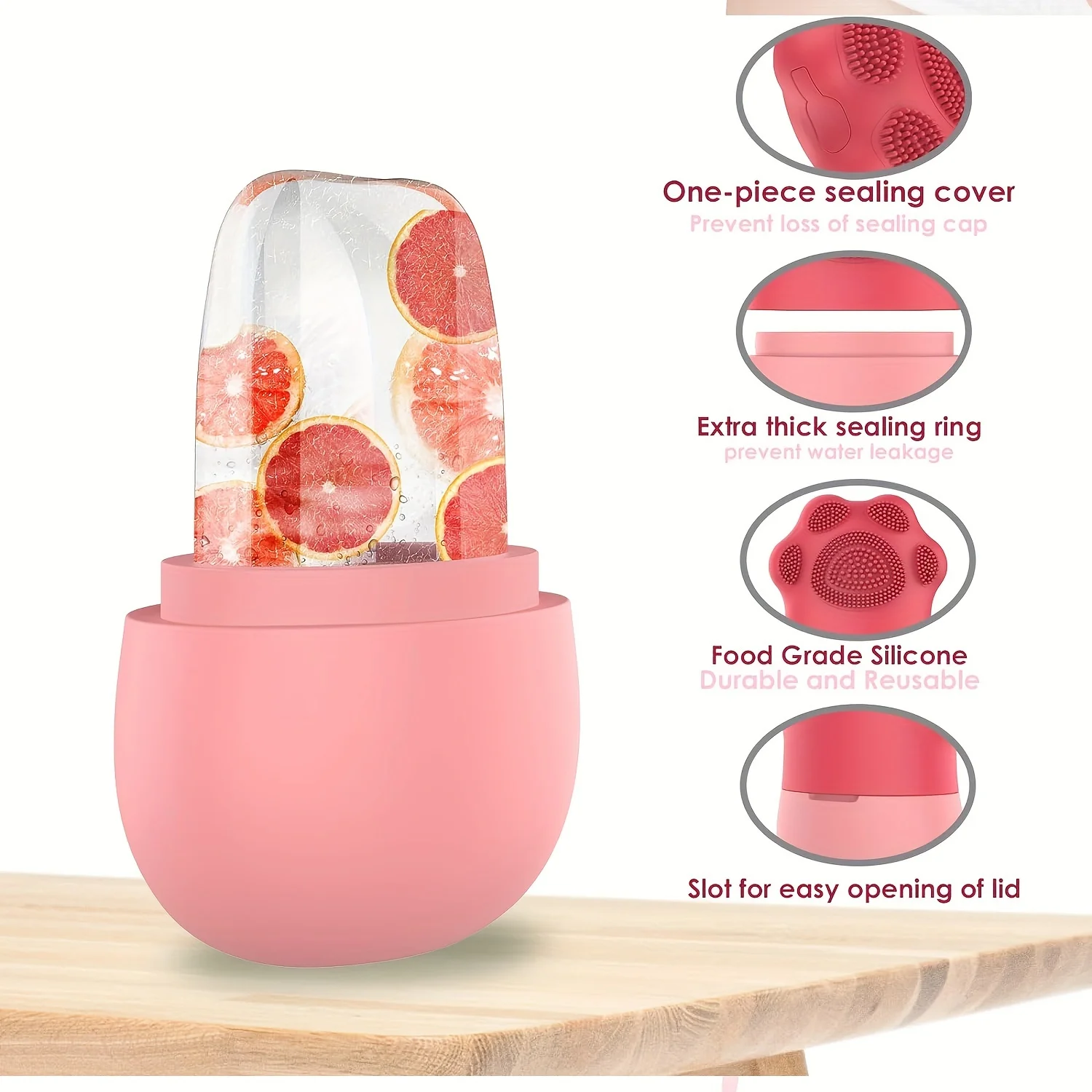 Ice Roller for Face Beauty Ice Roller With Cosmetic Brush Scrubber Mat Pad Cleaning Tool Skin Care Tools Perfect Gift for Women 2 Ice Roller for Face Beauty Ice Roller With Cosmetic Brush Scrubber Mat Pad Cleaning Tool Skin Care Tools Perfect Gift for Women 2