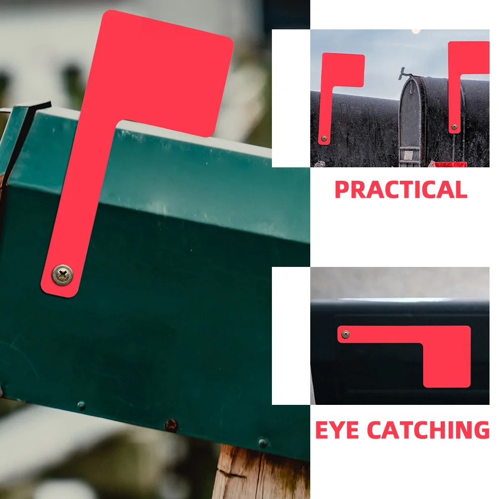 Mailbox Flag Universal Acrylic Replacement Kit Outdoor Mailbox Decor Red Banner For Accessories Parts Garden Supplies