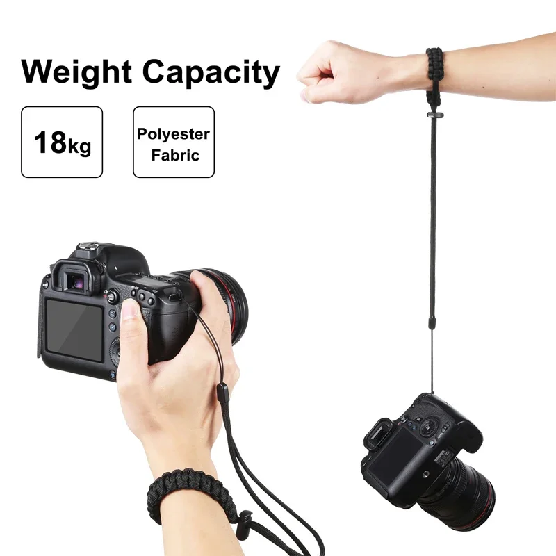 Dragonne anti-perte attachée à une GoPro 9, prête à l'emploi.