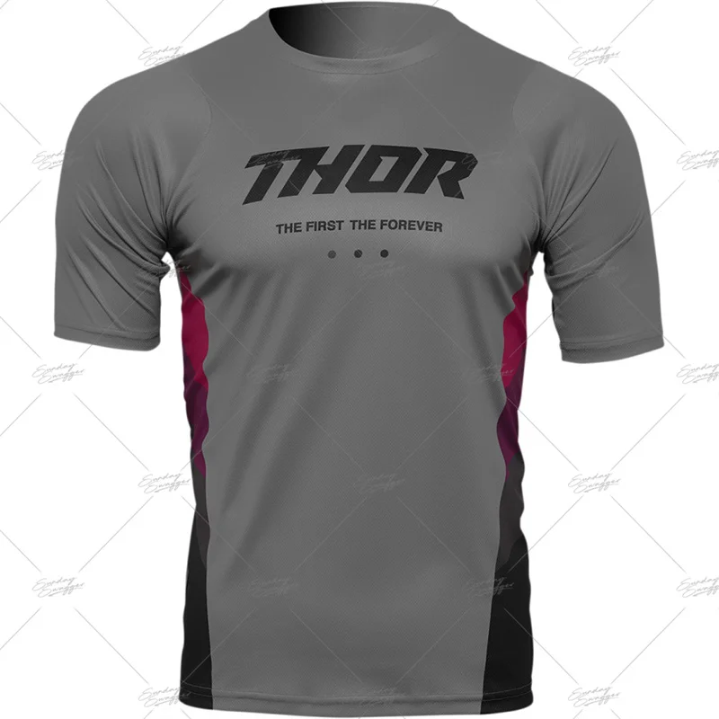 

Youth Quick Dry Motocross Jerseys Downhil Outdoor Mountain Bike DH Shirt MX Motorcycle Cycling Clothing Ropa MTB Short T-Shirts