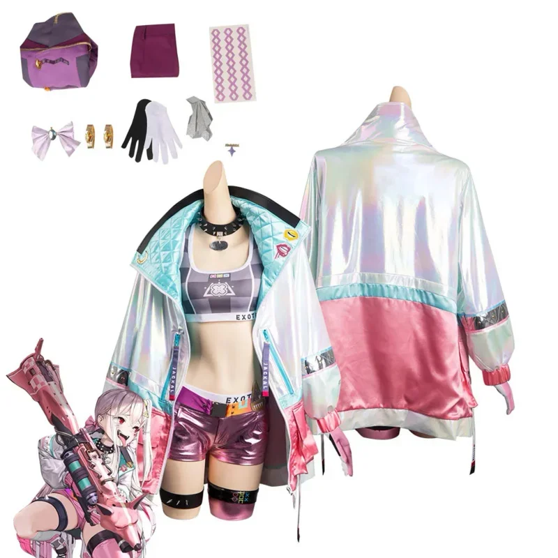 

NIKKE:goddess of victory Jackal Cosplay Costume Top Pants Coat Accessories Outfits Halloween Carnival Party Suit For Adult Women