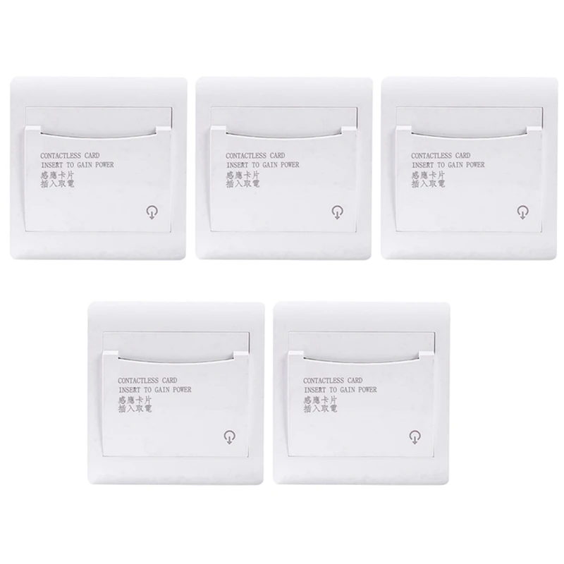 

20 With 3 Card Hotel House Guest Room Wall Reader Switch 40A Energy Saving Insert Key For Power