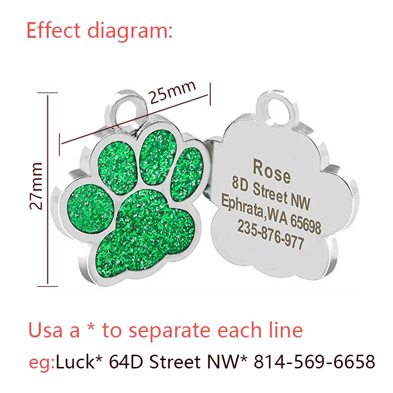 Custom Engraved Pet ID Tag 6