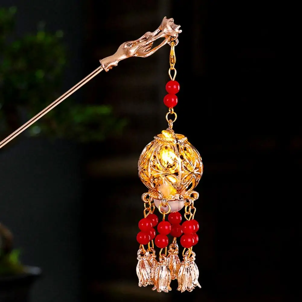 Women Hair Stick Vintage Traditional Chinese Palace Lantern Pendant Pearl Tassel Hair Stick Forks Hanfu Dress Jewelry jewelry accessories hair accessory hair stick