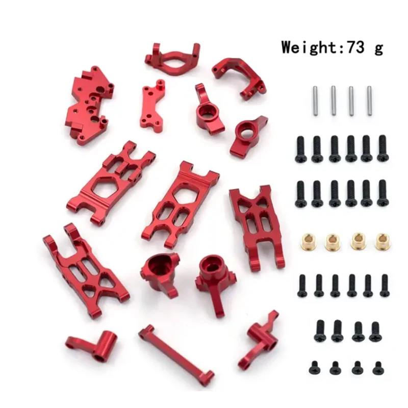 

1/18 RC Car HBX 18859 18858 18857 18856 Full Set Metal Upgrade Parts Swing Arm Steering Cup Group C Base Axle Mount Shock Board
