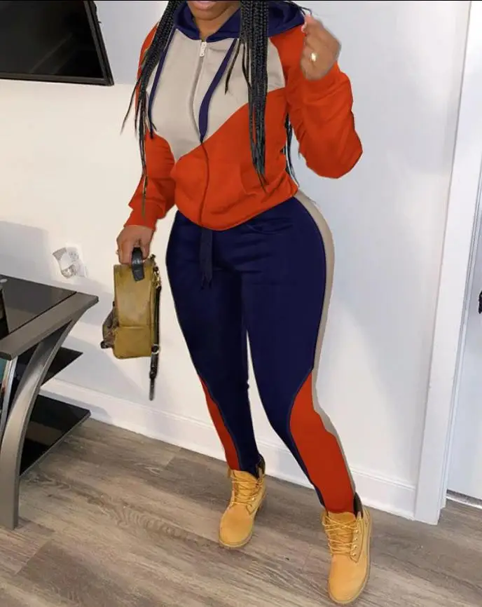 CONJUNTO DEPORTIVO PARA MUJER CON CREMALLERA, TOP Y PANTALÓN main image 0