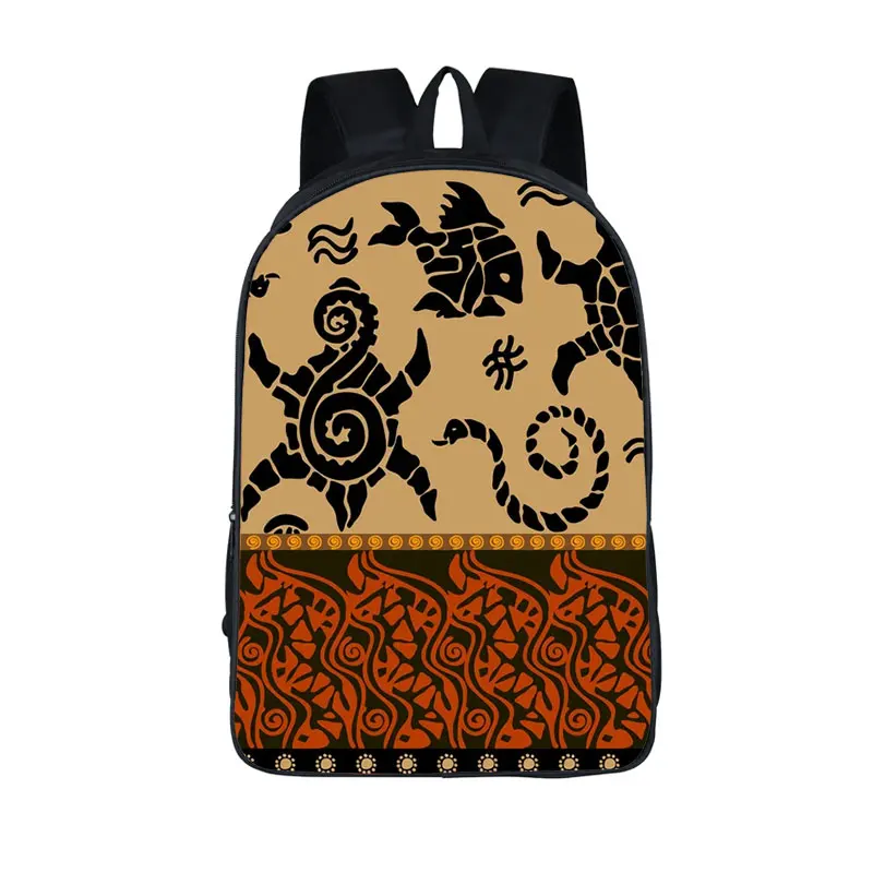 

Polynesian Traditional Tribal Print Backpack for Teenager Boys Girls School Bags Hawaiian Turtle Daypack Rucksack Kids Book Bags