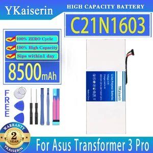 YKaiserin 8500mAh Replacement Battery C21N1603 For Asus Transformer 3 PRO 3Pro T303UA-GN050T T303UA T303UA-0053G6200U Batteries