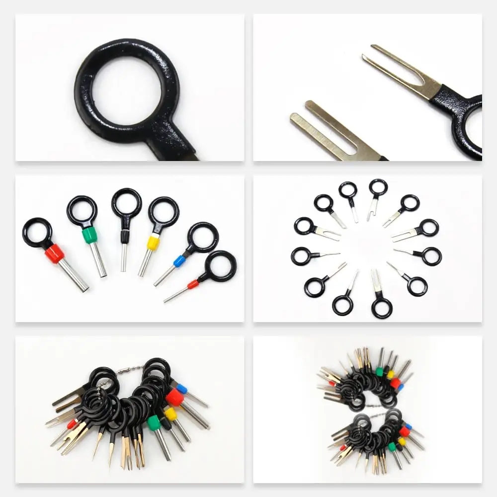 Automotive pin Connector 1/1.5/1.8/2.2/2.8/3.5mm Terminal Car Electrical Wire Removal Non-Insulated Plug Male Female Crimp Pins
