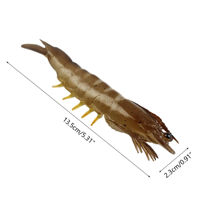 Artificial Shrimp Realistic Prawn Fake Shrimp Model Realistic Marine Ocean Toy
