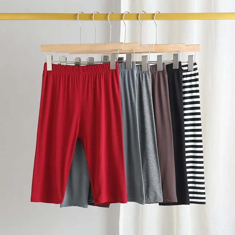 New Modal Cotton plus Size Elastic Five-Point Pants Women's Straight Loose Versatile Fat MM Casual Home Shorts Summer