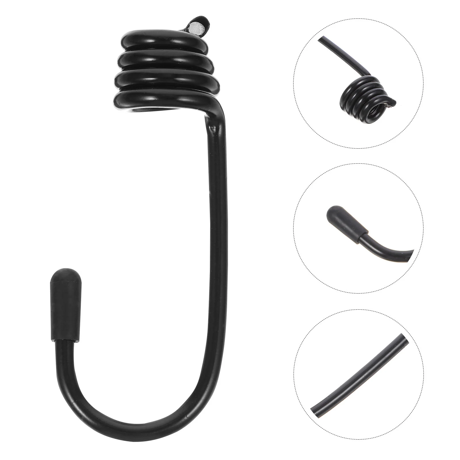 

Hooks Bungee Cord Spiral Wire Hook Rope End Elastic Metal Ends Outdoor Heavy Duty Cords Clips Straps Strap Special Coated Tape