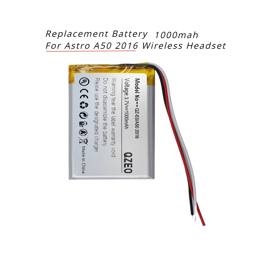 Replacement Battery For Logitech Astro A20 A50 Gen 2016 Gen4