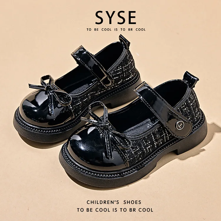 Frühling Herbst kinder Leder Schuhe mit Bowknot Vielseitig Mädchen Mode Mary Jane Schuhe Kausalen Patchwork Kinder Prinzessin Schuhe – Detail 2
