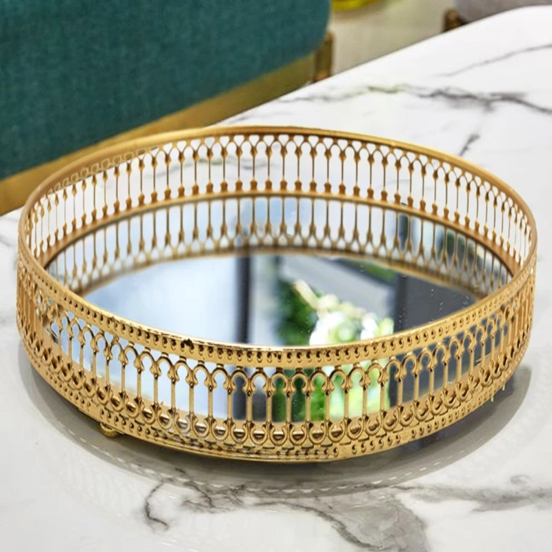 

Удобный поднос для демонстрации ювелирных изделий. Круглый поднос для ювелирных изделий для организации аксессуаров.