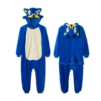 Winter Sonic Onesies Cosplay Costumes Robes Adults Kigurumi Onesie Anime Nightgown Halloween Animal Cartoon Pajamas Sleepwear - Image 3