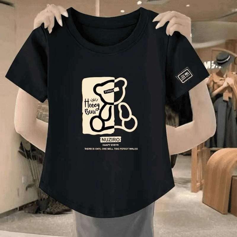 Right-printed black [medium] letter bear