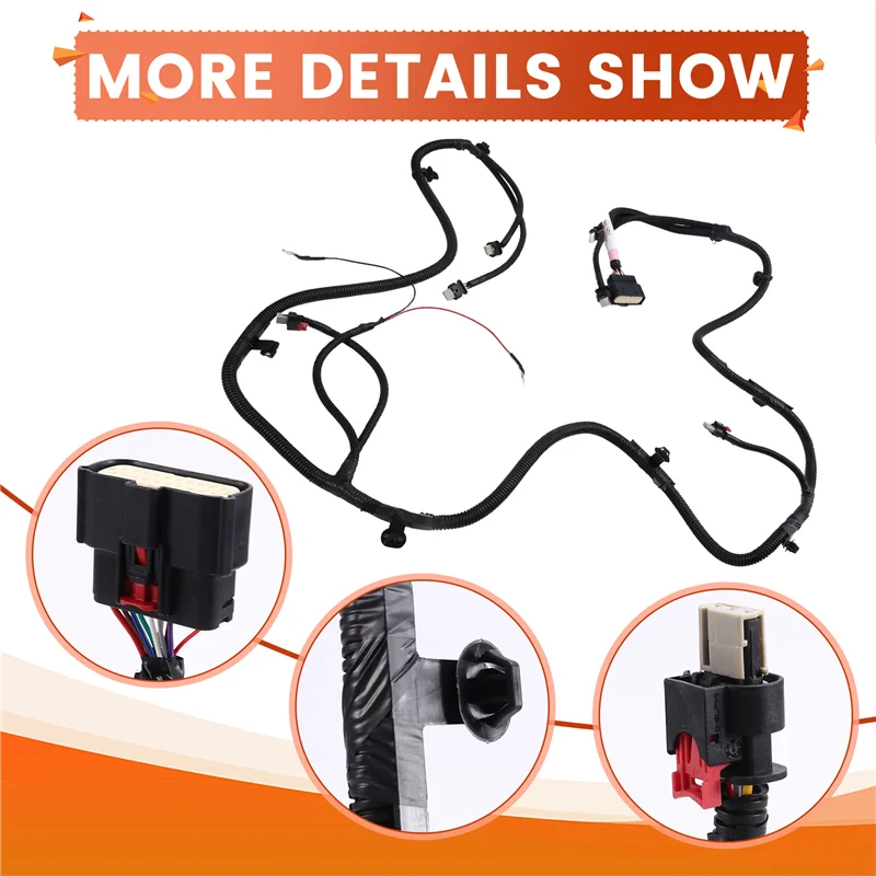 ABQB-테슬라 모델 Y 2020-2024 안개등이 없는 앞 범퍼 배선 하네스 1489045-01-D