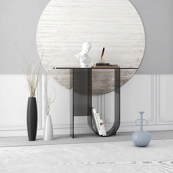 Consolle minimaliste in acrilico Consolle italiane estetiche moderne nordiche Consolle eleganti e uniche Mobili Meuble