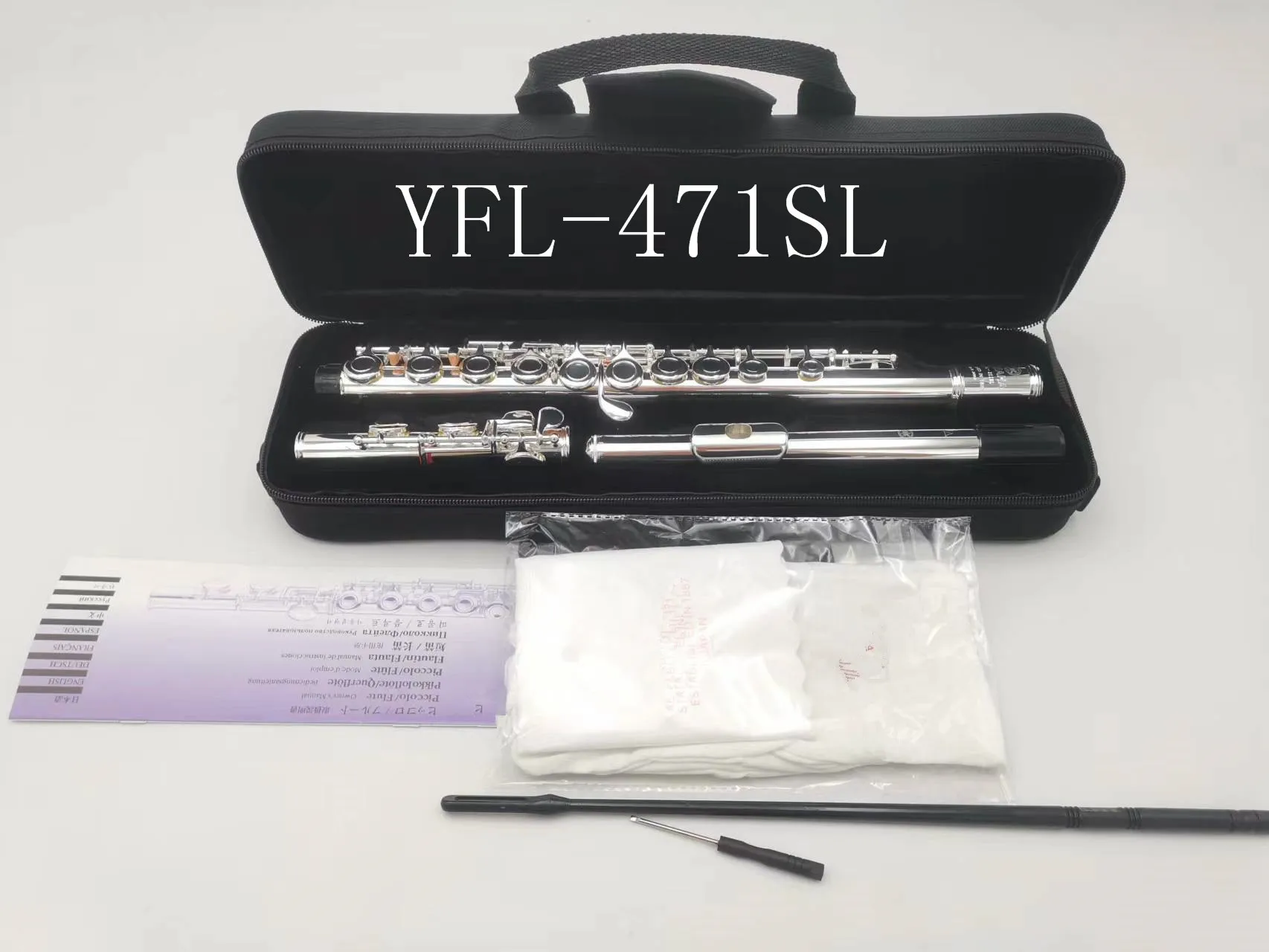 YF-471SL Flute 16 Hole with E Key Silver Plated Flute C Key White Copper Flauta Transversal Music Instrumentos musical instruments