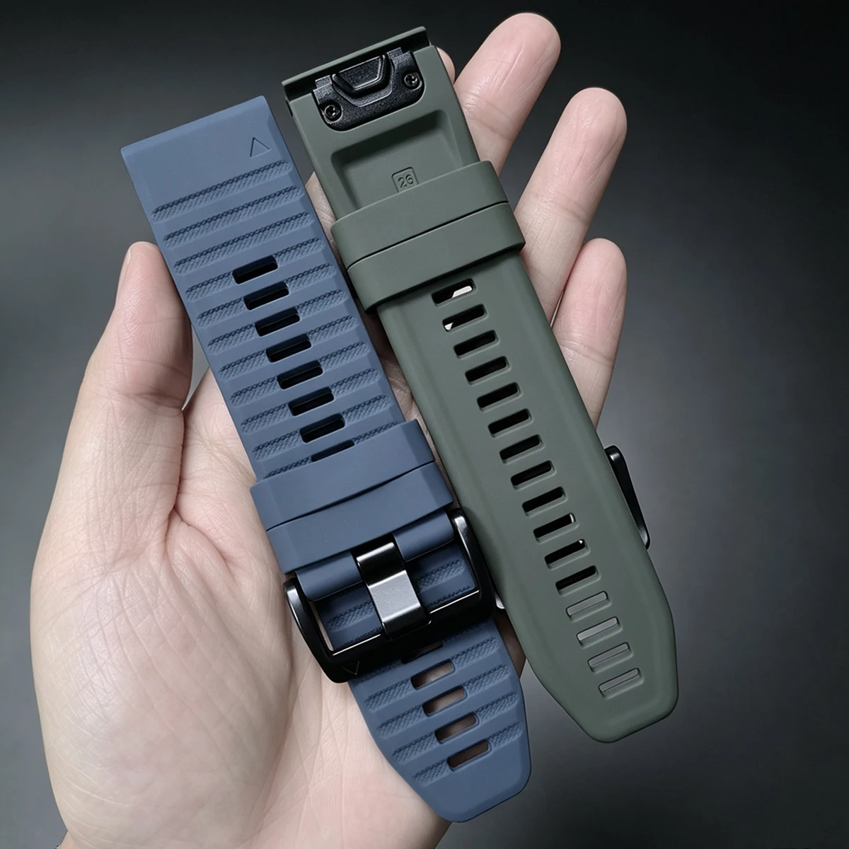Premium Silicone Outdoor Sport Bracelet - QuickFit 22/26mm Band