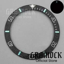 Carbon Fibre Tilted Ceramic Bezel with Blue Luminous Accents - 38MM (Sky Blue SUB)