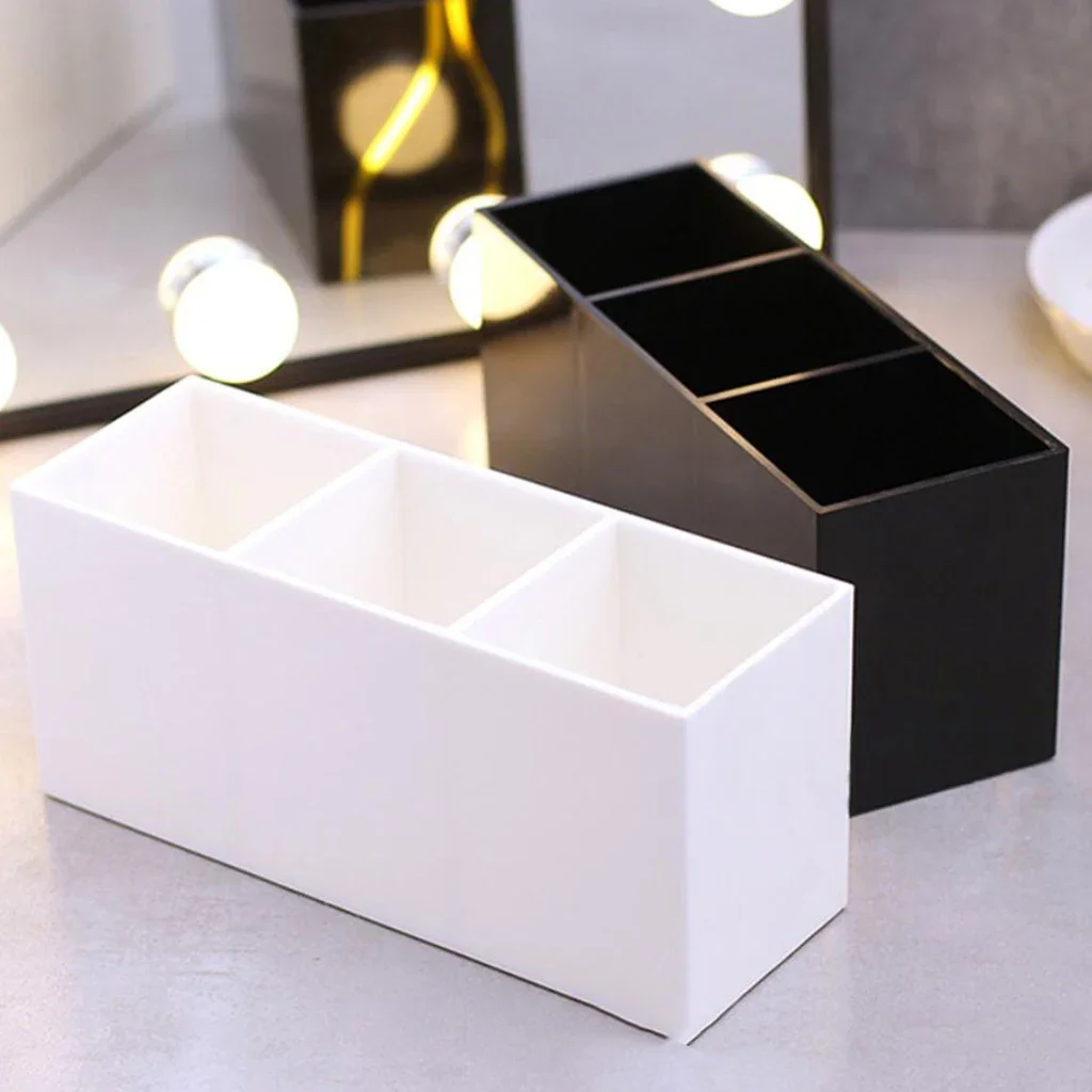 Table Acrylic Makeup Nail Art Brush Holder Cosmetics Storage Box Organizer Case Bag Brushes Organizer Make Up Tools Home Storage 4