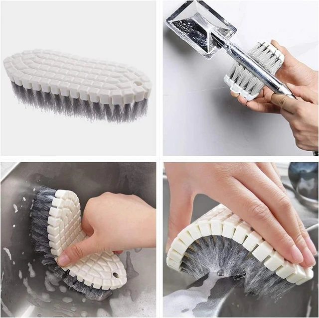 12 Lot Cleaning Brush Set Floor Hand Scrubbing Brushes Kitchen Bathroom Scrubber