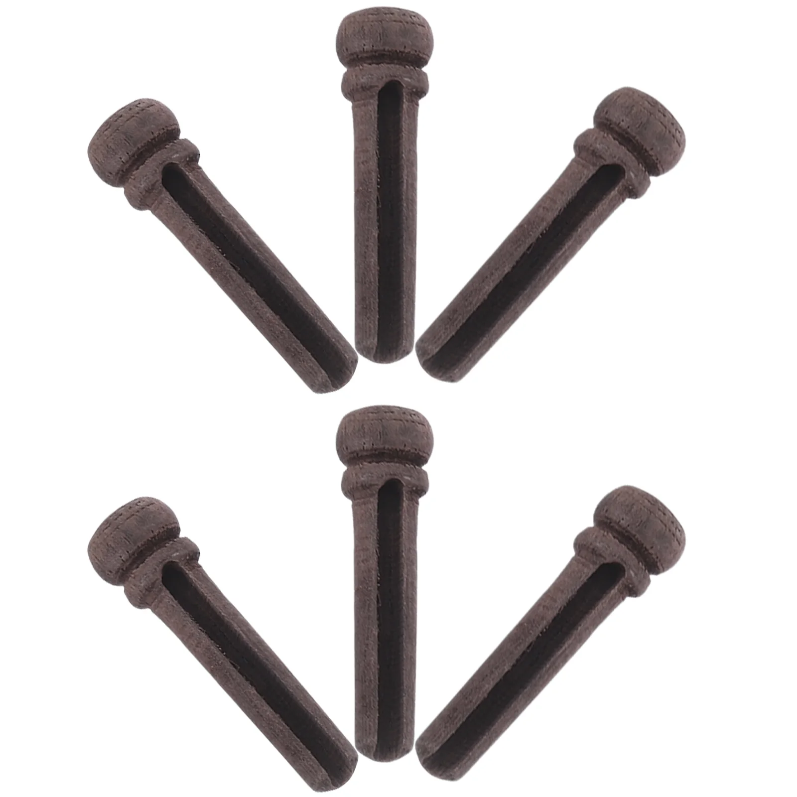 

6pcs Rosewood Guitar Bridge End Pin Set